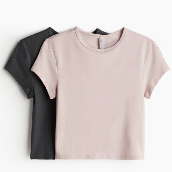 H&M Tops - H&M - 2 Short-Sleeved Fitted Tees